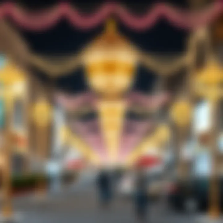 Eid decorations in Dubai's vibrant streets