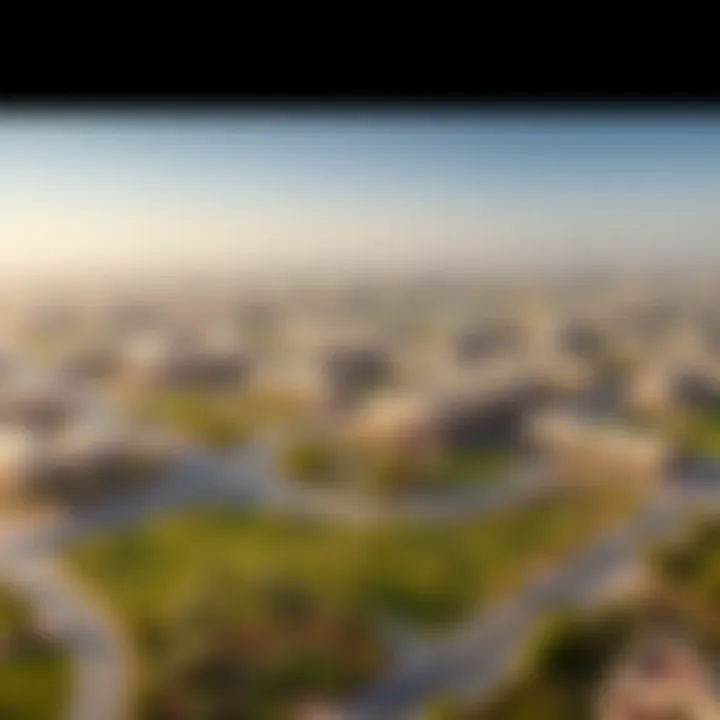 Stunning aerial view of Emaar Arabian Ranches 3 showcasing its exquisite layout and greenery