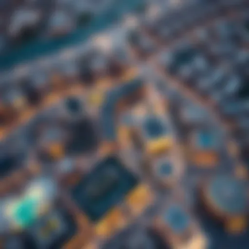 Aerial view of Emaar South showcasing its layout and surroundings