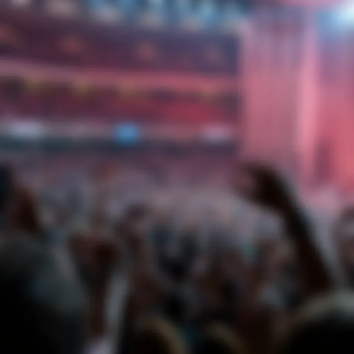 Concert with Enthusiastic Crowd Crowd enjoying a concert at Etihad Arena