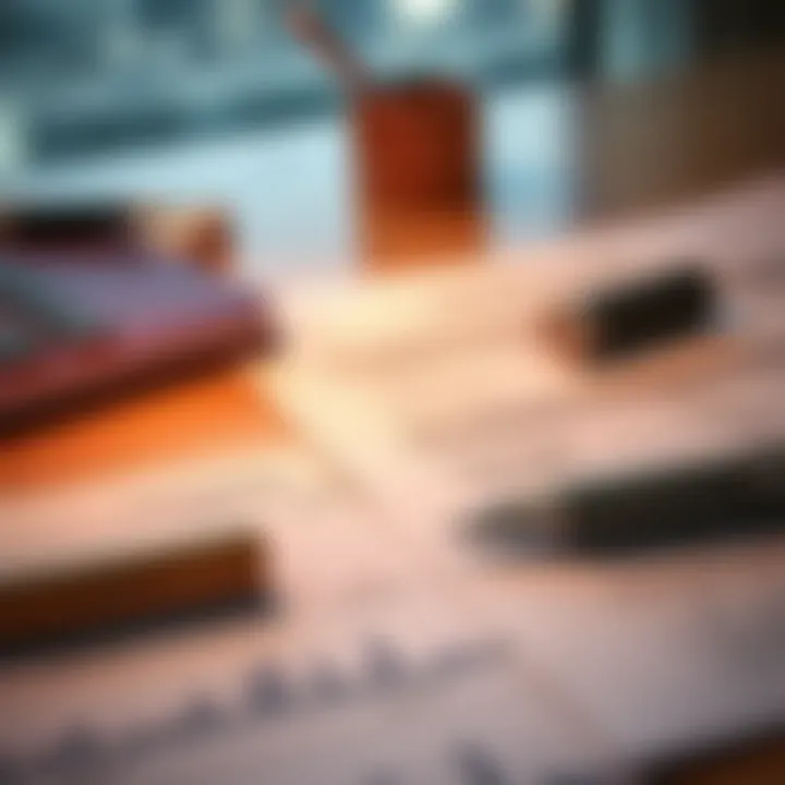 A close-up of financial documents required for mortgage applications.