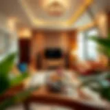 A Welcoming Family Room in Deira Cozy family room interior in a Deira accommodation