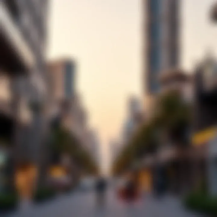 Map highlighting affordable neighborhoods in Dubai for studio rentals