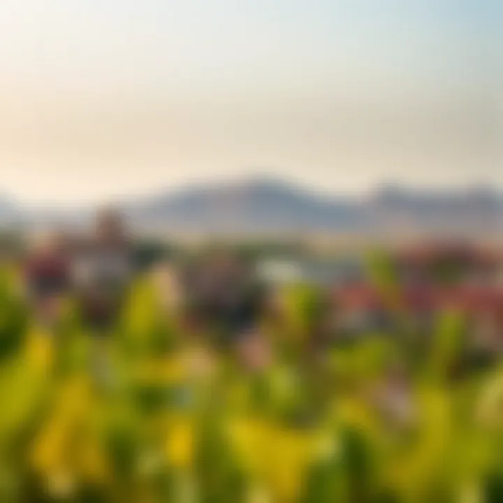 Al Ain Landscape: Nature and Heritage A panoramic landscape of Al Ain highlighting its natural beauty and heritage sites.