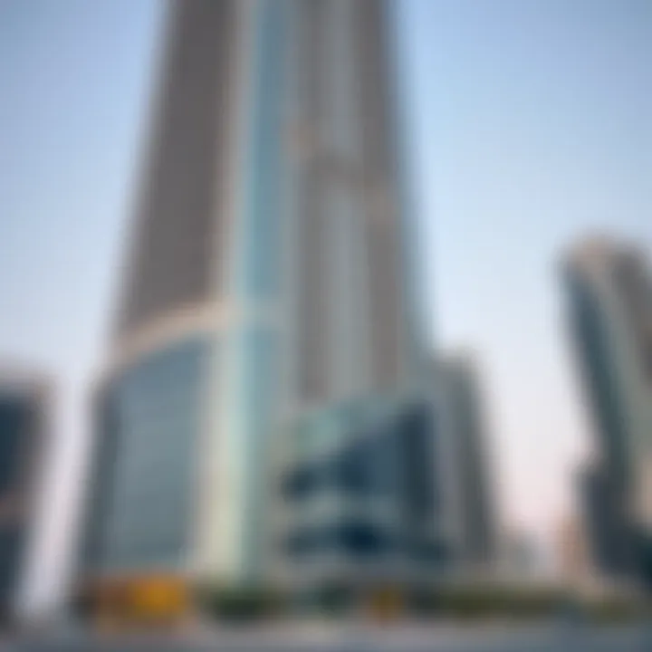 Architectural details of Al Bateen Tower