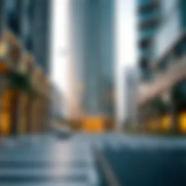 Architectural details of Al Khazna Tower showcasing modern design elements