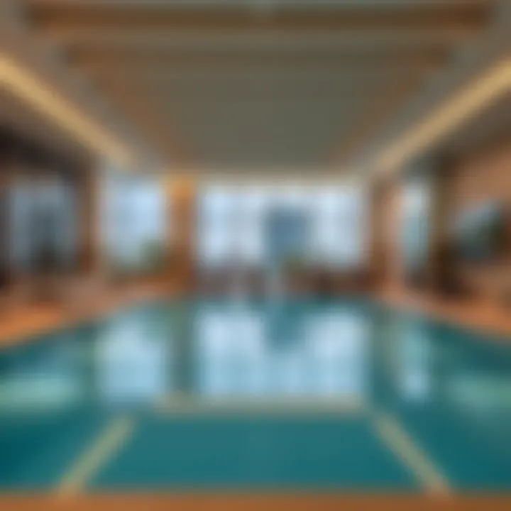 Exclusive Amenities at Al Narah Apartments Amenities offered at Al Narah Apartments, including a swimming pool and fitness area