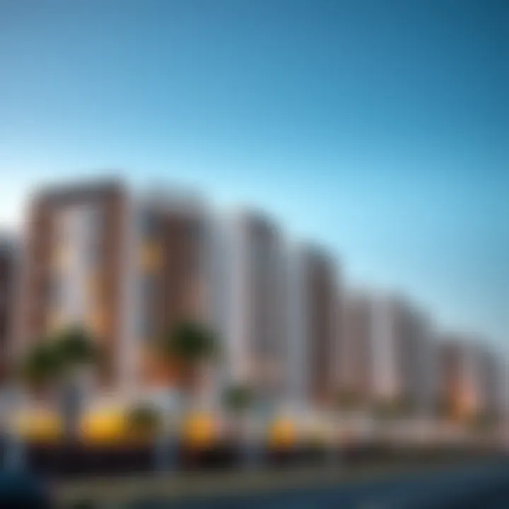 Modern residential buildings in Al Qusais highlighting real estate opportunities