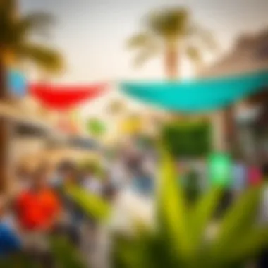 Lively community scene at Al Raha Gardens Plaza