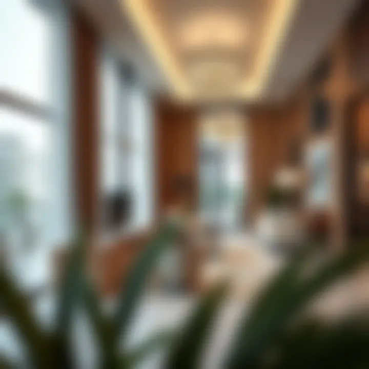 Interior view of a modern apartment within Al Raha Gardens Plaza