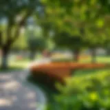Scenic view of Al Reem Island Park showcasing lush greenery