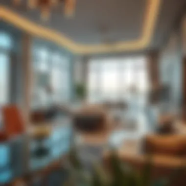 Contemporary Living Space in Al Warsan 4 Interior of a contemporary apartment in Al Warsan 4