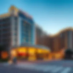 Stunning exterior view of Azur Hotel showcasing modern architecture