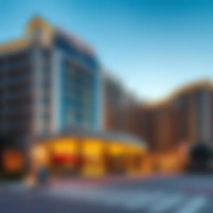 Marvel at the Architectural Brilliance of Azur Hotel Stunning exterior view of Azur Hotel showcasing modern architecture