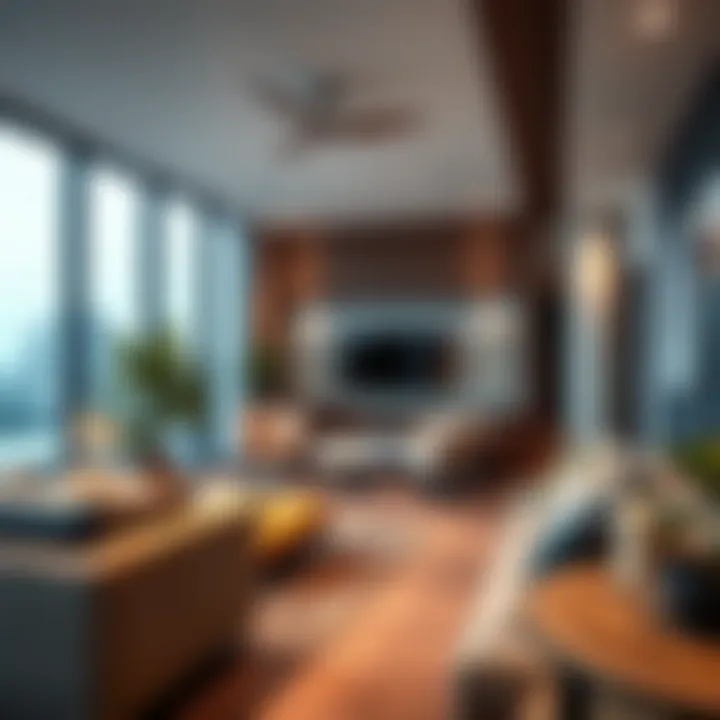 Modern amenities in communal living space