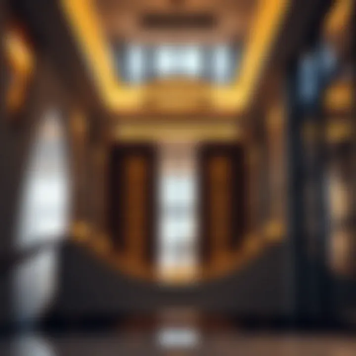 Interior Design of Bin Suloom Building Interior design elements highlighting the innovative architecture of the Bin Suloom Building