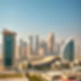 A stunning skyline view of Dubai showcasing Binghatti Contracting's architectural contributions