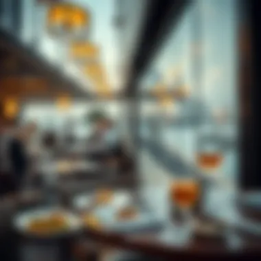 Luxurious dining experience with a view of the shoreline on Bluewater Island