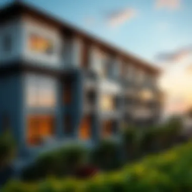 Stunning architectural details of a prominent building on Bluewaters Island