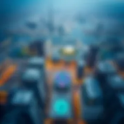 Aerial view of City of Khalifa showcasing modern architecture