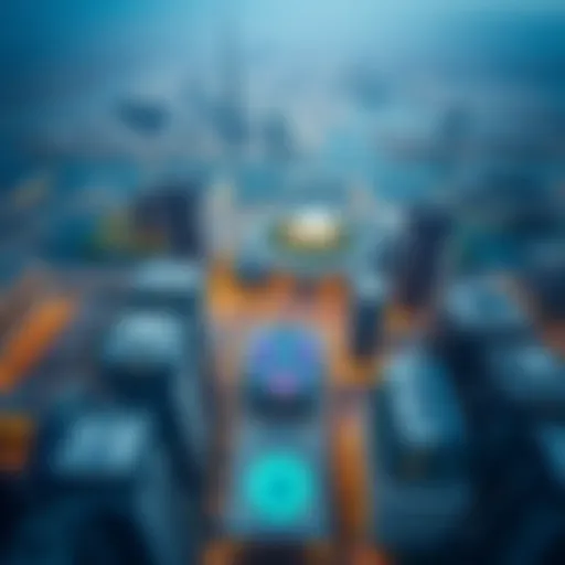 Aerial view of City of Khalifa showcasing modern architecture