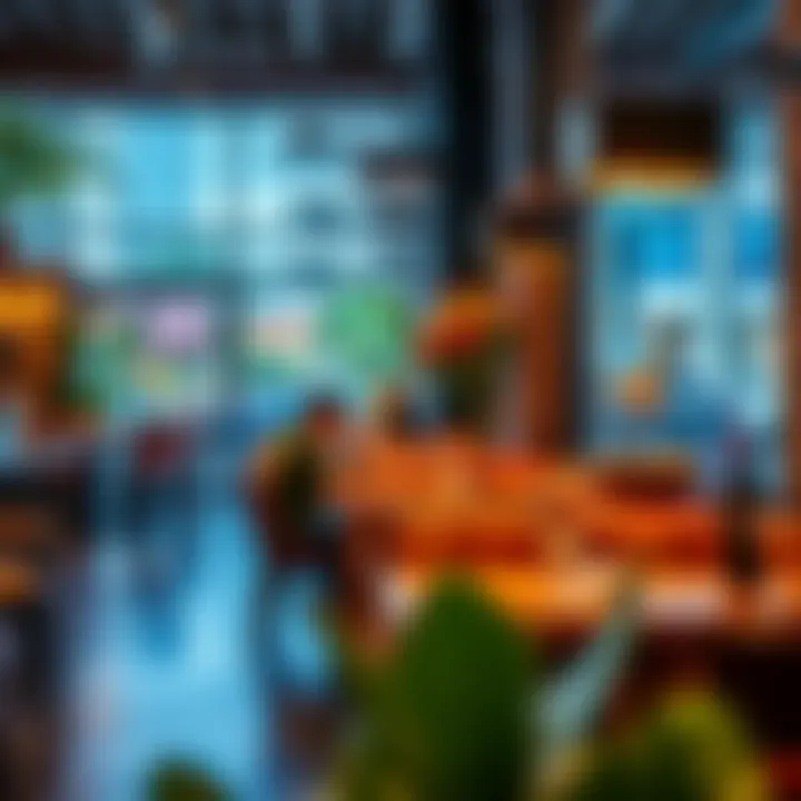 Trendy café in Creek Heights illustrating vibrant lifestyle