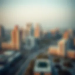 Panoramic view of Creek Heights skyline featuring modern architecture