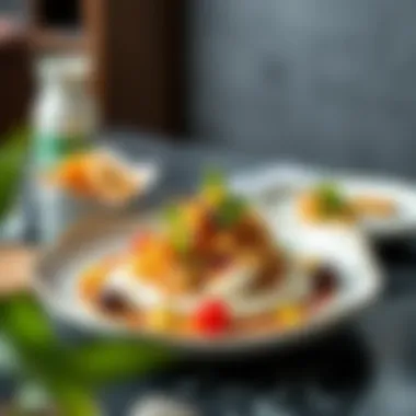 Innovation in Indian Gastronomy Artfully plated modern fusion Indian cuisine