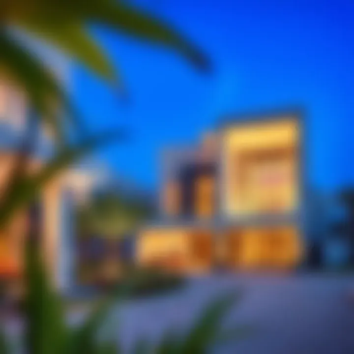 Modern architectural designs of residences in Damac Hills