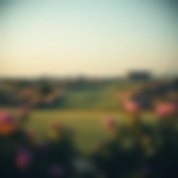 Scenic golf course within the Damac Hills community