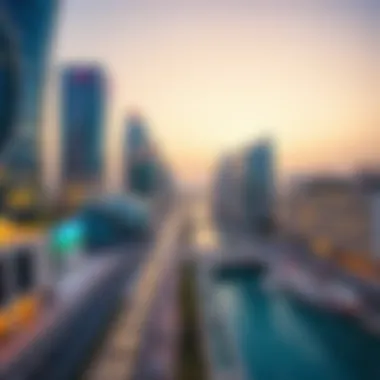 A panoramic view of Deira City Center highlighting its significance in the urban landscape