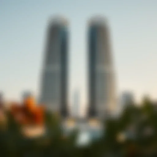 Architectural design of Dubai Science Park Towers showcasing innovation in structure and sustainability