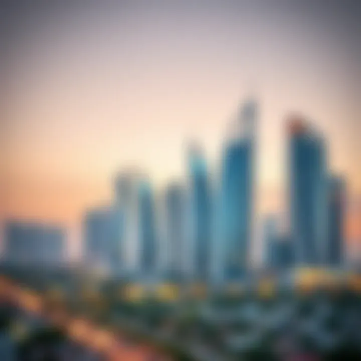 Modern skyline of West Abu Dhabi