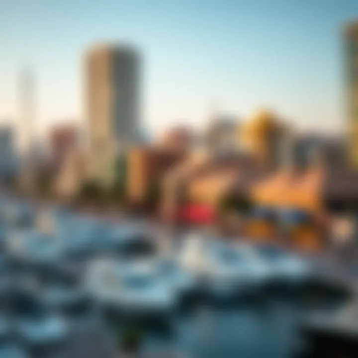 Neighborhood Dynamics: The Heart of Dubai Marina Vibrant neighborhood surrounding Escan Marina Tower