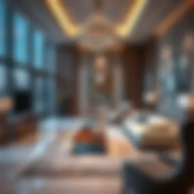 Luxurious interior of a freehold property in Dubai