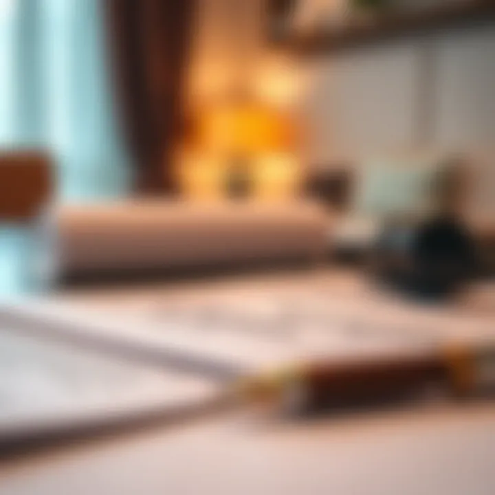 Close-up of rental agreement documents and legal notes