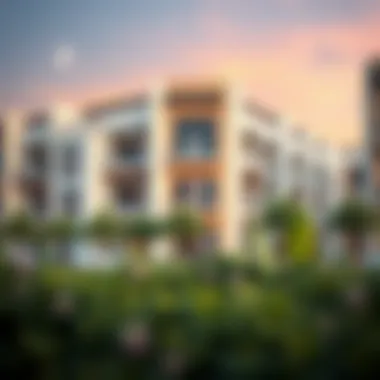 Residential Living in Golf Views Modern residential building in Golf Views community