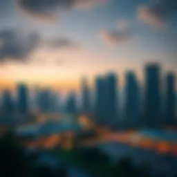 Stunning skyline view of Jumeirah Lakes Towers