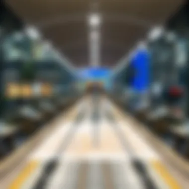 Map of Jadaf Metro Station connectivity with surrounding areas