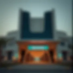 Jadaf Metro Station exterior showcasing modern design