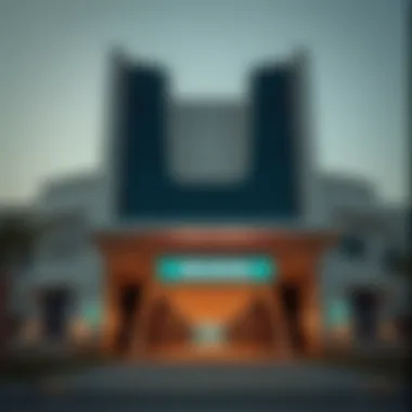 Jadaf Metro Station exterior showcasing modern design