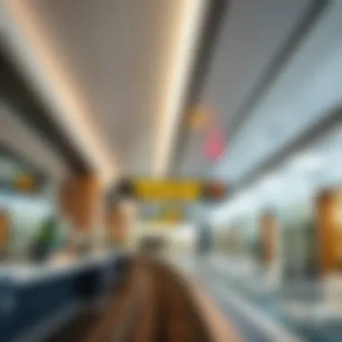 Interior view of Jadaf Metro Station highlighting modern amenities