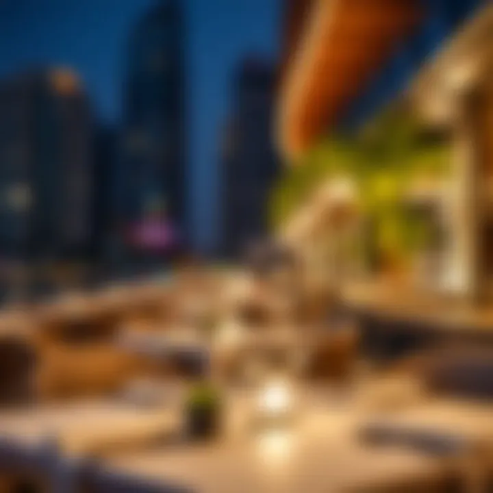 Dining options with waterfront views