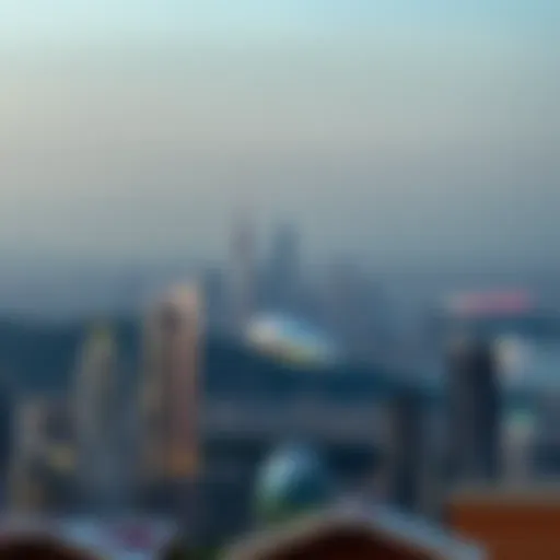 Majestic skyline view of جميرا مرسى العرب