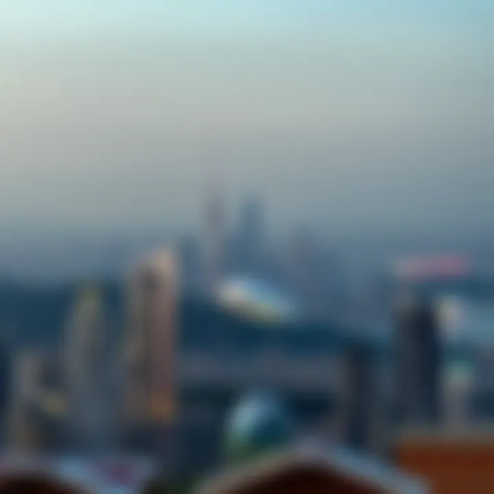 Majestic skyline view of جميرا مرسى العرب