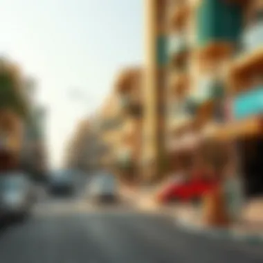 Vibrant Street View of Karama Street view of Karama highlighting vibrant neighborhood life