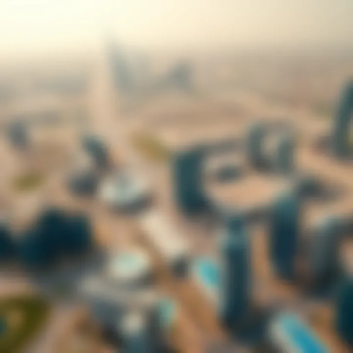 Aerial view of الخالدية showcasing its urban landscape