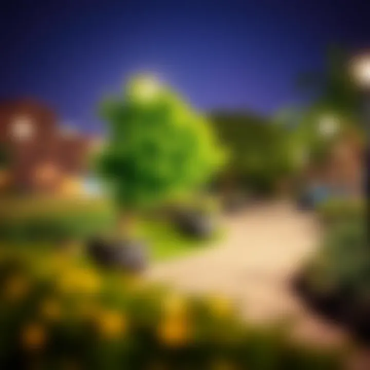 Leisure Spaces in Khalidiya A serene park in Khalidiya, perfect for leisure and relaxation