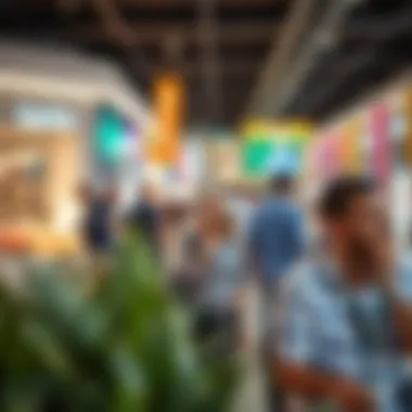 Visitors enjoying leisure time at الهيلي مول, showcasing community engagement