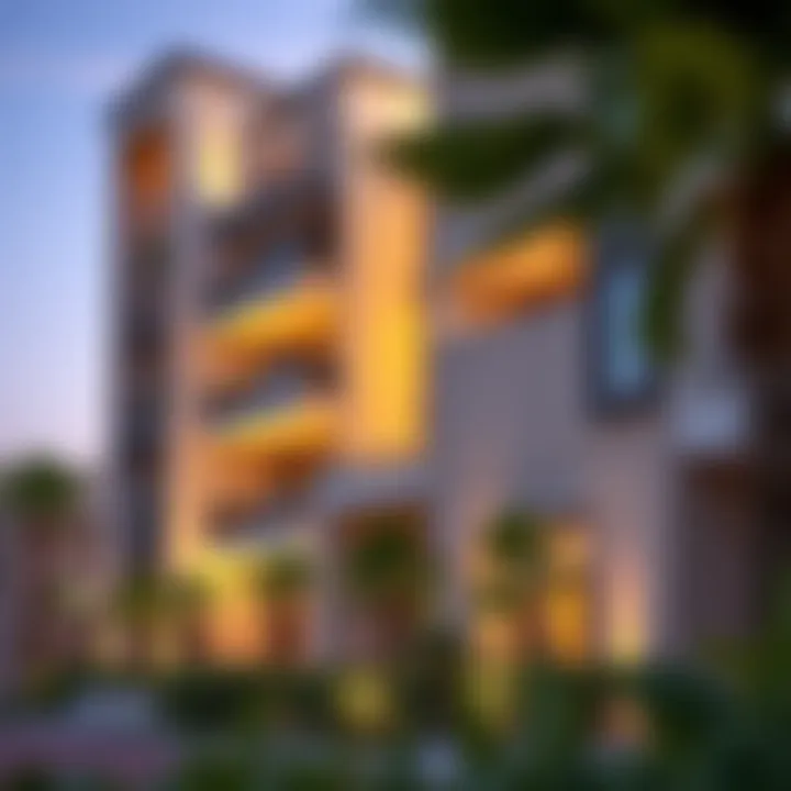 Contemporary residential building reflecting Dubai's unique lifestyle